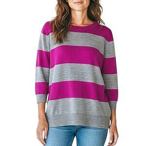 J. Crew Factory 100% Merino Wool Vintage Lightweight Sweater Women Good Cond - M